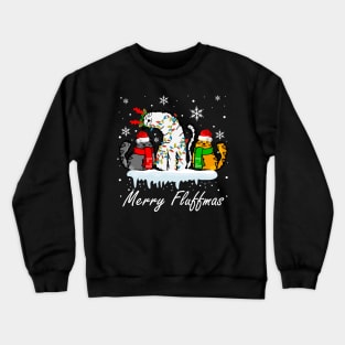 Cat merry fluffmas Crewneck Sweatshirt